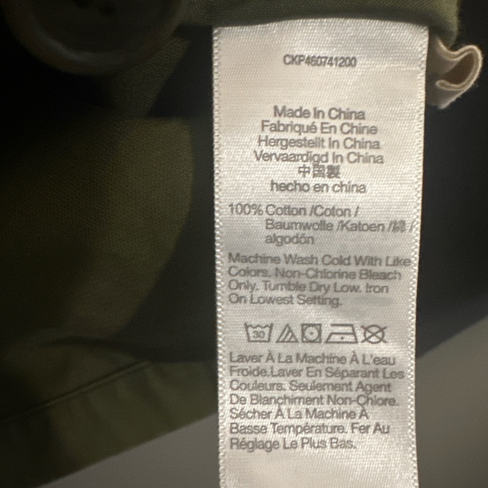 Madewell Baylow Cropped Jacket XXS Olive Utility Cotton Chore Minimalist - Picture 9 of 11